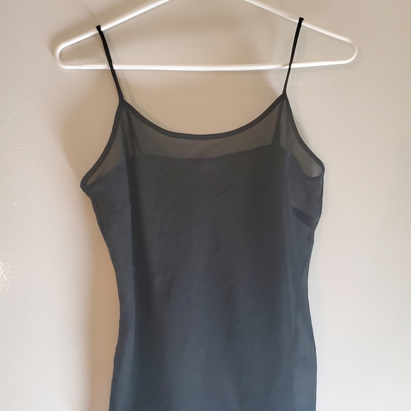 Black See-through Spaghetti Straps Top - Picture 6 of 9